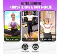 Asfasfq-Anneau Pilate-Cercle Pilate-Accessoire Yoga-Ballon Gymnastique-Bande De Résistance-Elastique De Force-Fitness- Sport-Musculation-Méditation-Bien Étre-Santé-Muscle Pélvien-Périné