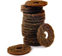 Asfasfq-Anneaux De Friandises En Peau De B?Uf Pour Jouet Busy Buddy Pour Chien, 16 Anneaux Par Sachet, Taille B
