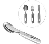 Asfasfq-Antarcti Set D'ustensiles De Camping En Acier Inoxydable Couteau, Fourchette, Cuillère Et Couverts Portatifs Pour Randonnée En Plein Air