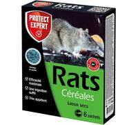 Asfasfq-Anti Rat 150 G - 6 Sachets Céréales Prêt À L'emploi - Efficacité Maximale - Très Appétent - Une Ingestion Suffit