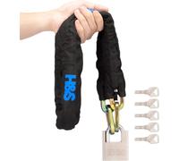 Asfasfq-Antivol Moto & Vélo Robuste Chaîne & Cadenas - Anti Vol 10mm X 1.2m Chaine De Sécurité Et Cadenas Avec 5 Clés - Chaînes Incassables Pour Moto & Scooter - Antivols Haute Sécurité