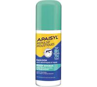 ASFASFq-Apaisyl, Répulsif Moustiques, Emulsion Peaux Sensibles, Efficacité 8H sur les moustiques et 12h sur les tiques, Sans parfum, alcool, allergène, dès 6mois, 90ml