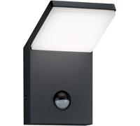 Asfasfq-Applique, Pearl Incl. 1 X Led,Smd,9,0 Watt,3000k,900 Lm. Plastique, Blanc, Corps: Fonte Daluminium, Anthracite L:10,0cm, L:10,0cm, H:16,0cm Ip54,Détecteur De Mouvement,Montage Au Mur