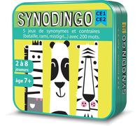 Asfasfq-Aritma - Synodingo Ce1/Ce2 - Jeu De Société Éducatif Pour Enfant Dès 7 Ans - 5 Jeux De Synoymes Et De Contraire Avec 200 Mots - Enrichir Son Vocabulaire - Synonyme Et D'antonyme - 2-8 Joueurs