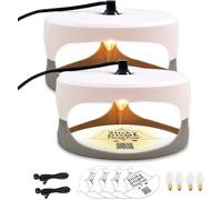 ASFASFq-ASPECTEK Piège à Puces 2 Pack avec 4 Ampoules et 4 Disques Adhésifs ¿ Solution Efficace Anti-Puces pour la Maison, Idéal pour la Détection des Punaises de Lit