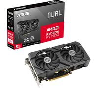 ASFASFq-ASUS Dual Radeon RX 7600 Evo OC Edition Carte Graphique GDDR6 8 Go (AMD Radeon RX7600, PCIe 4.0, 1 x HDMI 2.1, 3 x DisplayPort 1.4a, DUAL-RX7600-O8G-EVO)