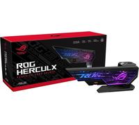 ASFASFq-ASUS ROG Strix Herculx Support pour gddr4 Carte graphie, Montage sans Outils, Niveau intégré Pratique, Structure en Alliage de Zinc, Hauteur réglable de 72 à 128 mm, Aura Sync, Noir 90DA0020-
