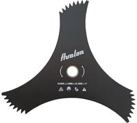 ASFASFq-Avalon - Disque à 3 Pointes dentées universelles 300 x 25,4 x 3 mm pour débroussailleuse, Lame de Coupe de Mauvaises Herbes denses, Acier de 3 mm