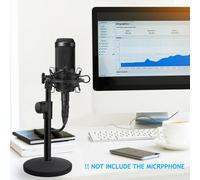 ASFASFq-Avatar Support de microphone de bureau réglable avec support antichocs pour microphone à condensateur Audio Technica AT2020 AT2020USB+ AT2035 ATR2500
