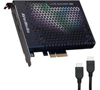 ASFASFq-AVerMedia Live Gamer 4K, GC573, Carte de Capture et Streaming Vidéo Gaming HDMI 2.0, 4Kp60 HDR, Très Faible Latence, Enregistre jusqu'à 240 FPS, Eclairage RGB