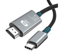 ASFASFq-AXFEE Câble USB C vers HDMI, 2M 4K 60HZ Cable HDMI Ultra Haut Débit UHD Compatible avec i-Phone 15 Series, MacBook Pro/Air, Mac Mini, iPad Pro/Air/Mini, Galaxy S23/S22/S21