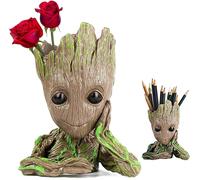 Asfasfq-Baby Groot Pot De Fleur - Figurine D'action Pour Plantes Et Stylos Du Film Classique - Parfait Comme Cadeau - Je S'appelle Bébé Groot