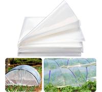 ASFASFq-Bache de Serre, 2 x 6 m, Transparent, Réutilisable, Résistant aux UV, Pour Serres, Jardinage et Agriculture