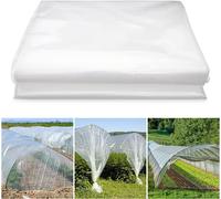 ASFASFq-Bache Plastique Transparente, 2 x 6 Mètres Bache pour Serre, Réutilisable Bache Serre, DIY Bache Serre de Jardin, Bache de Serre Convient aux Serres à Lhorticulture aux Jardins à Lagriculture