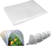 ASFASFq-Bache pour Serre 3x2M Bache Plastique Transparente, Imperméable Film Polyéthylène Résistant à la Déchirure, Réutilisable Film de Serre Tunnel pour Couvrir Les Jardin, Légumes und Tomate