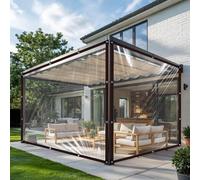 ASFASFq-Bâche Transparente avec Oeillets, Bache de Protection Exterieur, Imperméable, Anti-déchirure, pour Meubles de Jardin, pour l'extérieur, Isolation des Plantes, avec Corde de, 1x2m
