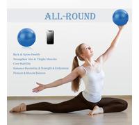 Asfasfq-Ballon Pilates 22cm, Pilates Ballon De Gymnastique, Ballon Fitness Yoga Balle De Gym D'exercice Pilates Ball, Swiss Ball De Gym Yoga Grossesse Siege Bureau, Pour Débutants Et Professionnels