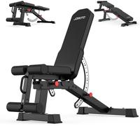 Asfasfq-Banc De Musculation Réglable, Banc De Musculation Multifonction Pour La Maison, Banc D'entraînement Avec Charge Max De 800 Kg, Dossier Réglable Sur 9 Positions Et Siège Réglable Sur 3 Positio