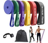 Asfasfq-Bandes De Résistance Kit - Bande De Elastique Musculation Avec Ancrage De Porte/Sac/Affiche, Bande De Resistance Traction Pour Homme E Femme Étirement/Pilates/Musculation/Thérapeutique