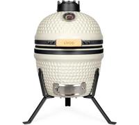 ASFASFq-Barbecue fumoir Kamado DOC330 - ø27 cm de Cuisson, Corps en Argile réfractaire, Déflecteur de Chaleur ø16 cm