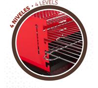 ASFASFq-Barbecue portable au charbon de bois pour 4 niveaux Aktive