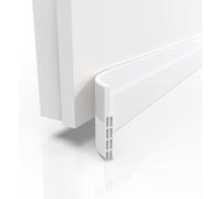 ASFASFq-Bas de porte isolant 100cm Blanc - isolation porte Adhésif extra fort - Boudin de porte isolant froid maximale - Bas de porte anti bruit