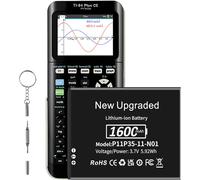 ASFASFq-Batterie YISHDA TI-84 Plus, 1600 mAh, compatible avec Texas Instruments TI-84 Plus, CE, TI Nspire CX/CX II, TI Nspire CX CAS/CX CAS II, P/N : P11P35-11-N01