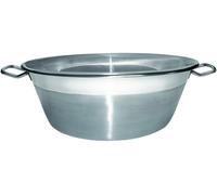 Asfasfq-Baumalu, Bassine À Confiture 38 Cm En Acier Inoxydable Argenté, Capacité 9l, Poignées Métal, Compatible Tous Feux Y Compris Induction, Idéale Pour Confitures Et Cuisines Maison