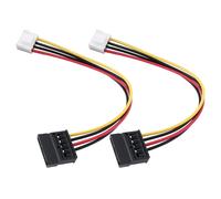 ASFASFq-Be In Your Mind Lot de 2 câbles adaptateur d'alimentation 4 broches vers SATA femelle pour disque dur compatible avec enregistreur vidéo Hikvision 20 cm