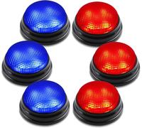 Asfasfq-Bean Lieve 6 Pack Game Jeu Buzzer Avec 2 Lumières Et Sons Différents, Des Boutons De Buzzer De Quiz Show, Parfait Pour Les Nuits De Trivia Familiale Et L'activité D'enseignement En Classe
