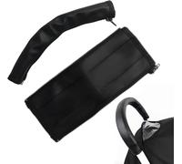 Asfasfq-Bébé Protège-Mains Pour Poussettes Cuir Pu, Housses De Guidon En Similicuir, Protection Guidon Poussette, Poussette Accoudoir Poignée Amovible Zipper, Avec Bugaboo Fox 1, 2 Et 3 Bee 5 Et 6