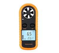 ASFASFq-Bestgle Anémomètre portatif, anémomètre numérique extérieur, pour vitesse de vent avec anémomètre Max avec thermomètre rétro-éclairé pour planche à voile, voile, pêche, tournage