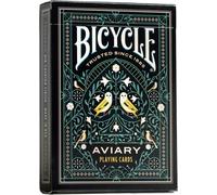 ASFASFq-Bicycle - Jeu de 54 Cartes à Jouer - Créatives - Aviary - Magie / Carte Magie, Noir, Vert.