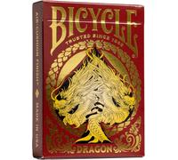 ASFASFq-Bicycle Red Dragon - Jeu de 54 Cartes à Jouer - Jeu emblématique à l¿effigie de créatures légendaires ¿ Cartes personnalisées de Collection - Magie/Carte Magie