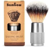 Asfasfq-Blaireau De Rasage Argenté Brosse Blaireau Synthétique Blaireau Rasage Synthétique Blaireau Coiffeur Blaireau Poil Rynthetique Rasage Classique Bambaw