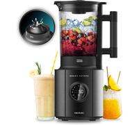 ASFASFq-Blender Glass Grand Katana 2700MAX Total Destroy Screen B. Mixeur Max Power 2700W, Affichage Digital, 8 Lames avec Revêtement en Titane Noir, Récipient en Verre Coulé de 1,8L