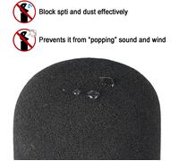 ASFASFq-Blue Yeti Housse de microphone en mousse pour microphone à condensateur USB Yeti Pro, filtre anti-pop pour microphone d'intérieur et d'extérieur (Noir)