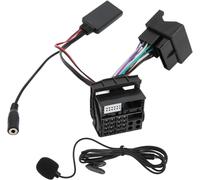 Asfasfq-Bluetooth Musique Adaptateur Pour Voiture 12pin Bluetooth 5.0 Aux Audio Câble Adaptateur Microphone Mains Libres Remplacement Pour 207 307 407 308 Pour Citroen C2 C3 C4 C5