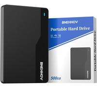 ASFASFq-BNEHHOV Disque Dur Externe Portable 500Go 2.5'' USB 3.0 Stockage HDD pour PS4, PC, Mac, Ordinateur Portable, Xbox, Android, Bureau