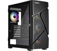 ASFASFq-Boîtier PC Gamer MarbleShell MS31 Noir + 4 ventilateurs ARGB PWM et support VGA inclus