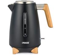 ASFASFq-Bouilloire Pure - 1,7 L - Bambou - Rotation à 360° - 3000 W - Noir mat