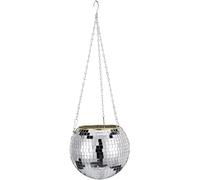 ASFASFq-Boule à facettes - Pot à suspendre pour plantes d'intérieur - 20,3 cm - Avec crochet de plafond - Panier moderne pour plantes de fenêtre - Pour plafond intérieur et décoration murale