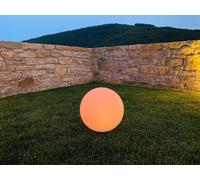 Asfasfq-Boule Lumineuse Solaire Flottante À Piquer Ou À Poser Led Blanc/Multicolore Solsty ¿30cm