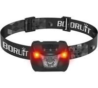 Asfasfq-Br01 Lampe Frontale Led Ultra Puissante, Lampes Frontales Lumière Rouge Pile Aaa Avec 4 Modes, Ip66 Lampe Frontal Étanches Pour Running Randonnée Camping Etc