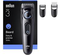 Asfasfq-Braun Tondeuse À Barbe Series 3, + 3 Outils Pour Créer Son Style, Lame Ultra-Affûtée, Autonomie De 50 Min, 40 Longueurs, Bt3520, Noir-Bleu