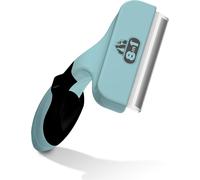 Asfasfq-Brosse Anti-Mue - Outil De Toilettage Pour Chiens De Grande Taille À Poils Longs Et Courts - Elimine Les Poils Et Le Sous-Poils Morts - Réduit La Chute De Poils Jusqu¿À 90% ¿ Taille L, Bleu