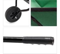 ASFASFq-Brouette pliable pouvant être accrochée au mur, charge max. 30 kg, H x L x P : 66 x 42 x 112 cm, verte, Vert