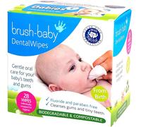 Asfasfq-Brush-Baby Lingettes De Nettoyage Dentaire Pour Bébé Naissance - Premières Dents 0-16 Mois, Lingettes Douces Pour Nettoyer En Douceur La Bouche, Les Gencives Et La Langue De Votre Bébé