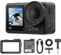 ASFASFq-Bundle Osmo Action 4 Essentiel - Caméra d¿Action étanche 4K/120 IPS avec capteur 1/1,3 Pouce, des Images saisissantes en Basse lumière, des Couleurs D-Log M 10 Bits, Batterie 1 770 mAh prolon