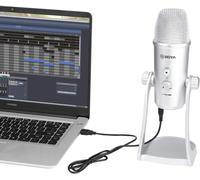 ASFASFq-BY-PM700SP Microphone à condensateur USB pour iOS, Android, Windows, Mac, micros d'ordinateur pour Enregistrement, Diffusion, padcasting